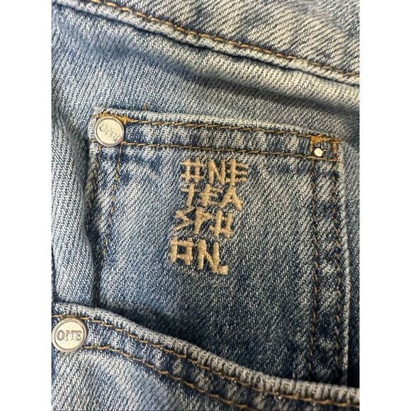 One Teaspoon Women’s Low Waist Boyfriend Distressed Jeans, Size 31 - Picture 2 of 7